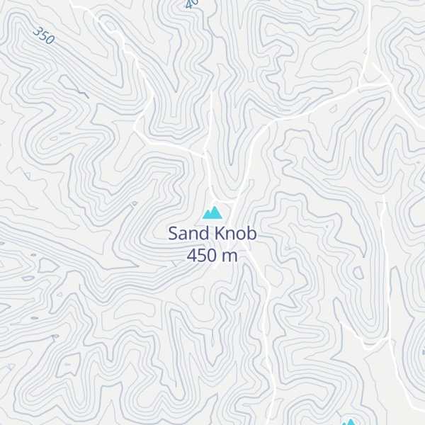 Map of Sand Knob