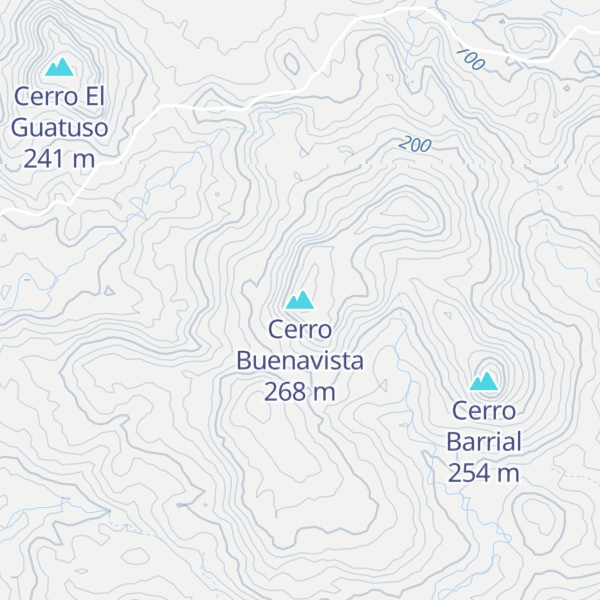 Map of Cerro Buenavista