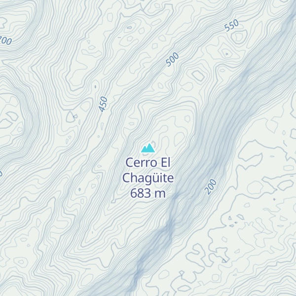 Map of Cerro El Chagüite