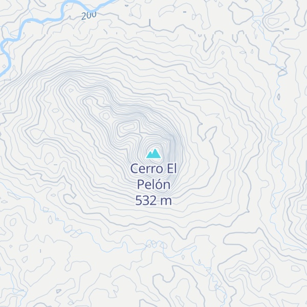 Map of Cerro El Pelón