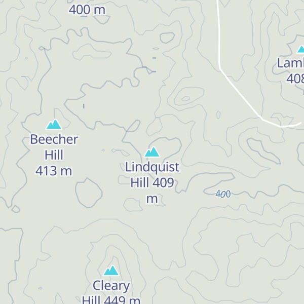 Map of Lindquist Hill