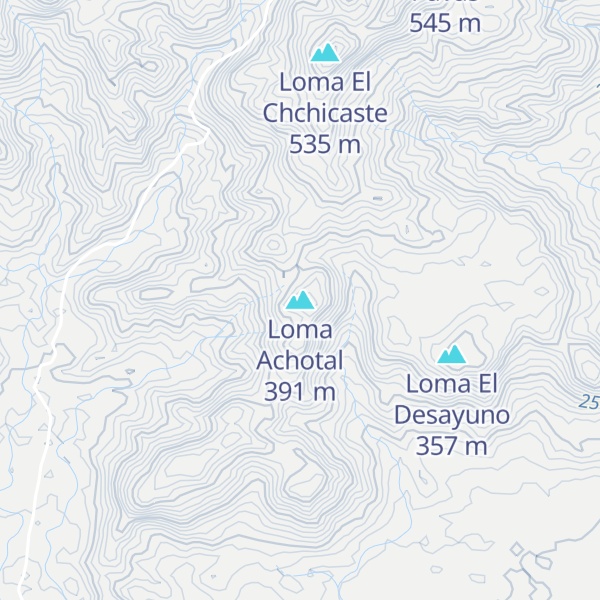 Map of Loma Achotal