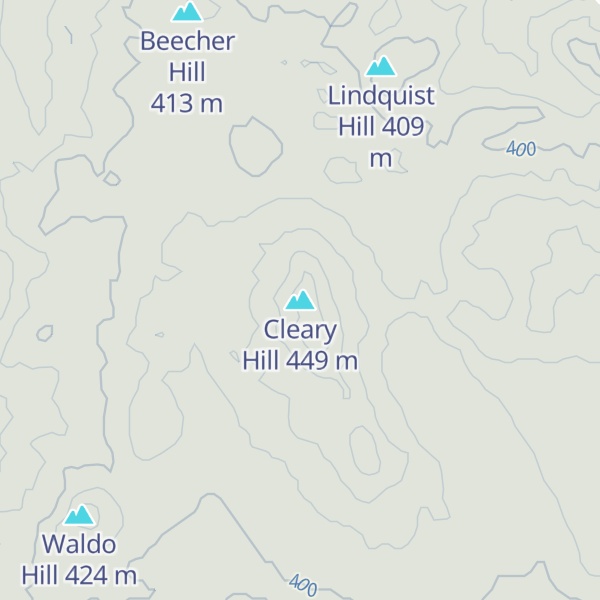 Map of Cleary Hill