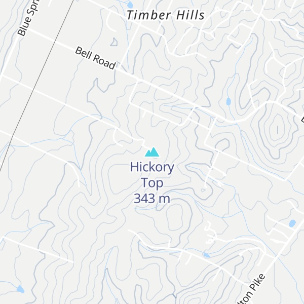 Map of Hickory Top
