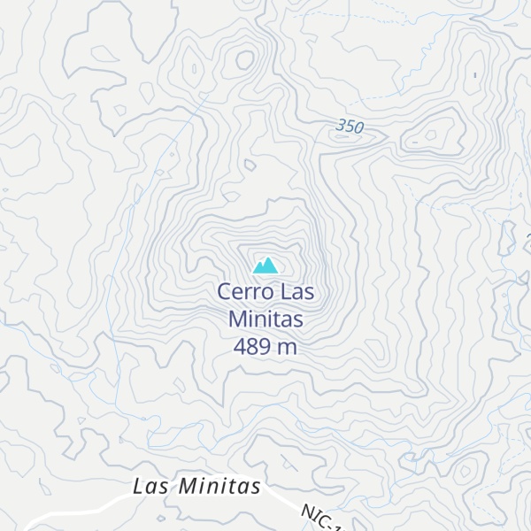 Map of Cerro Las Minitas