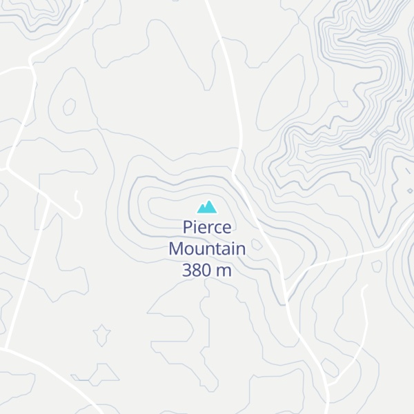 Map of Pierce Mountain