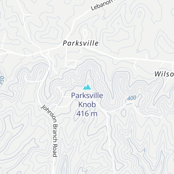 Map of Parksville Knob