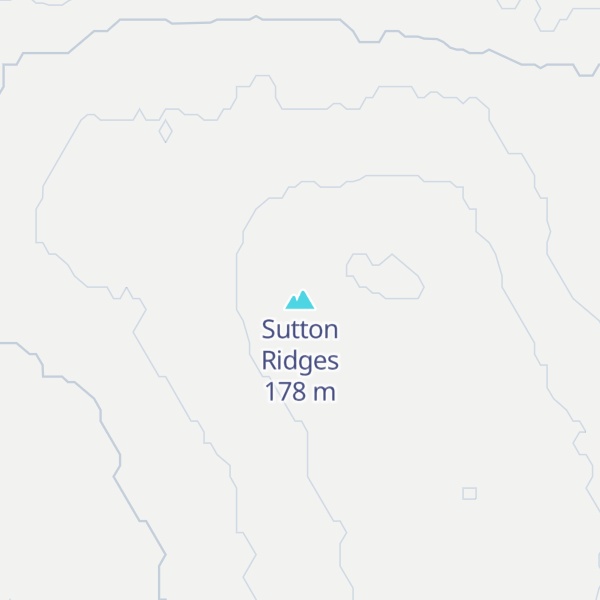 Map of Sutton Ridges