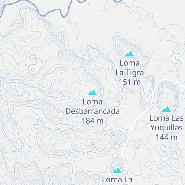 Map of Loma Desbarrancada