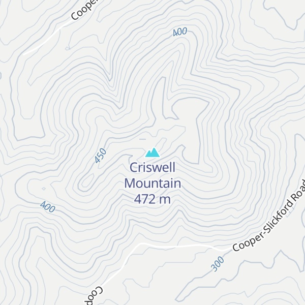 Map of Criswell Mountain