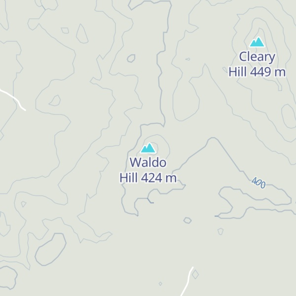Map of Waldo Hill