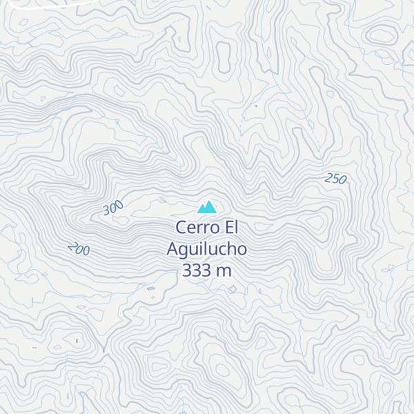 Map of Cerro El Aguilucho