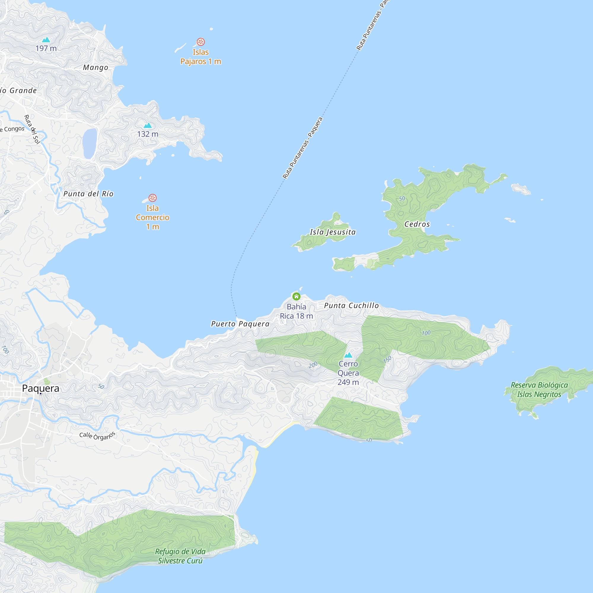 Bahía Rica map