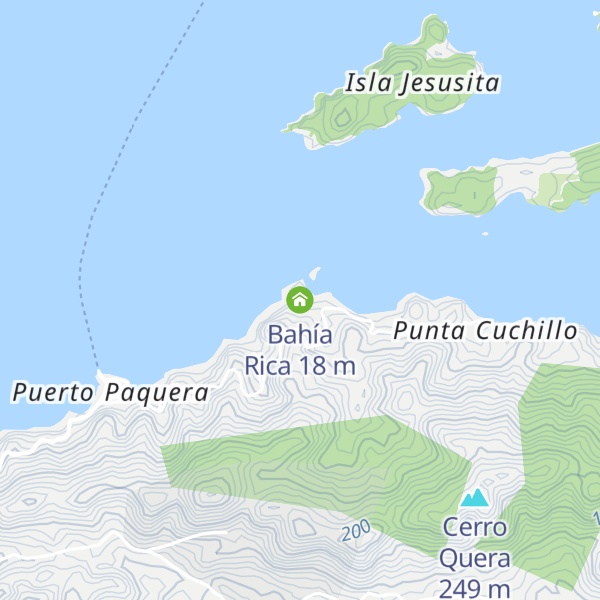 Map of Bahía Rica