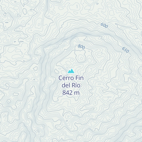 Map of Cerro Fin del Río