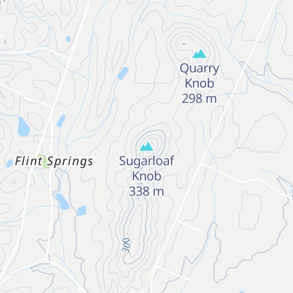 Map of Sugarloaf Knob
