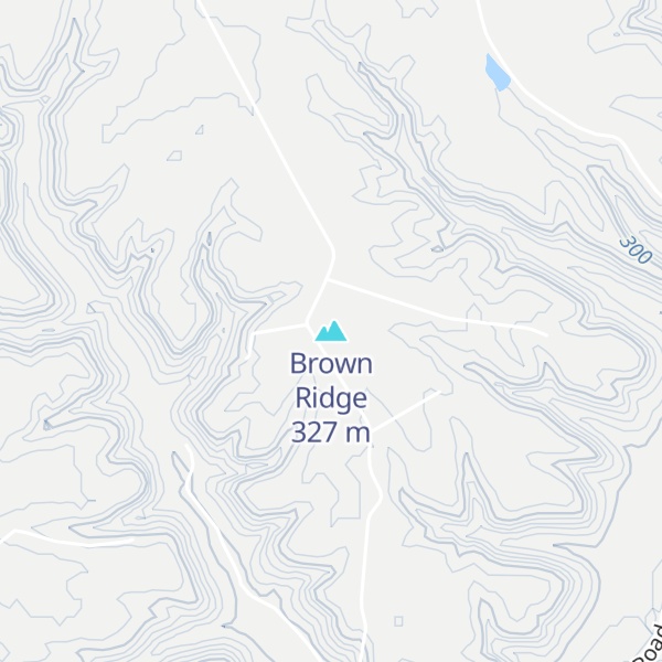 Map of Brown Ridge