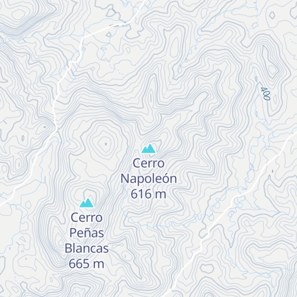 Map of Cerro Napoleón