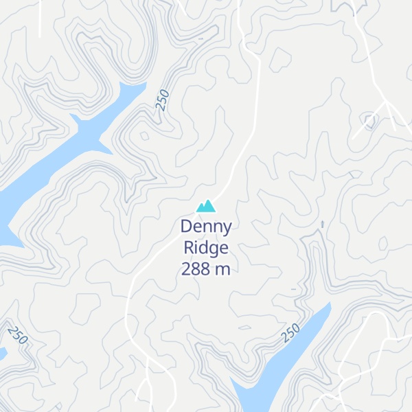 Map of Denny Ridge