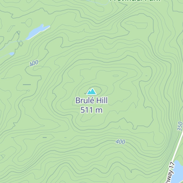 Map of Brulé Hill