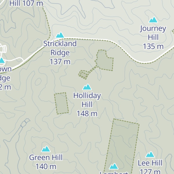 Map of Holliday Hill