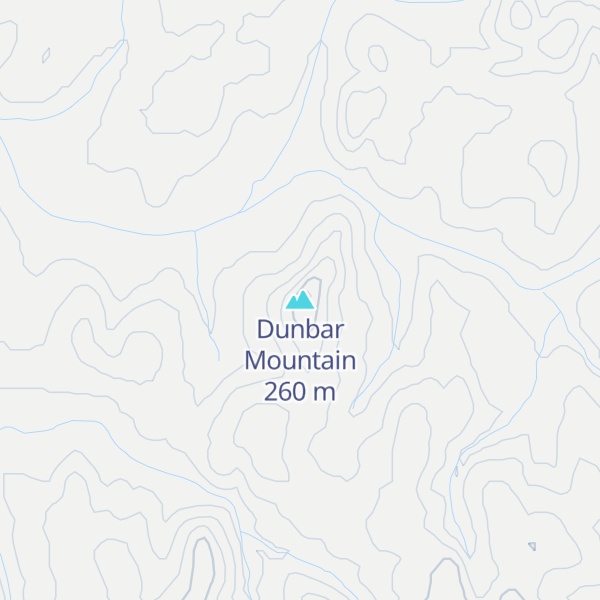 Map of Dunbar Mountain