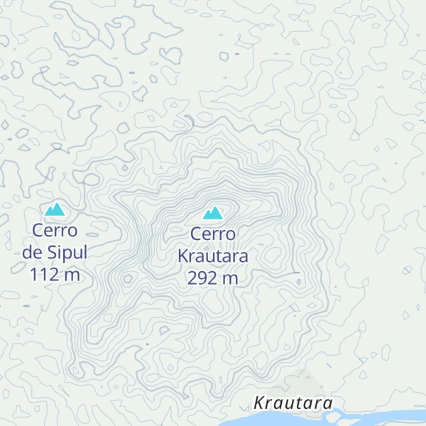 Map of Cerro Krautara