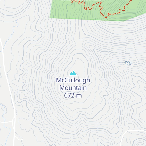 Map of McCullough Mountain