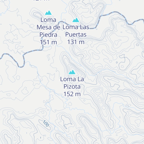 Map of Loma La Pizota