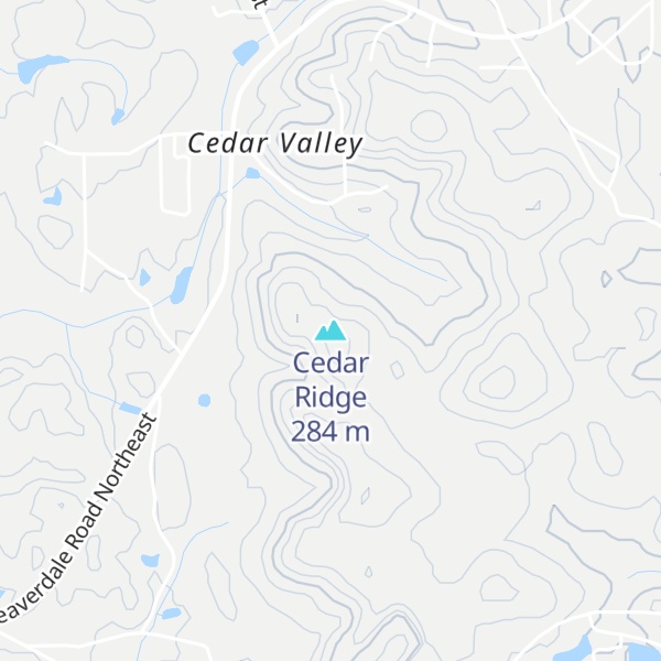Map of Cedar Ridge