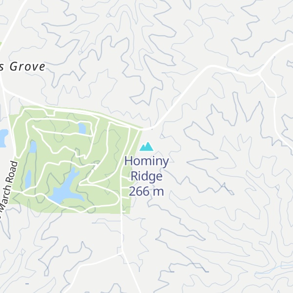 Map of Hominy Ridge