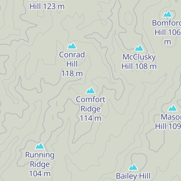 Map of Comfort Ridge