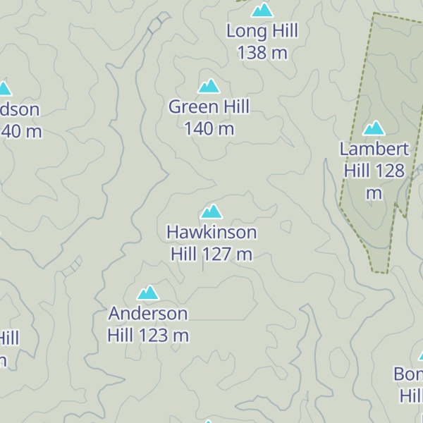 Map of Hawkinson Hill