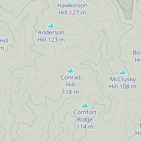 Map of Conrad Hill