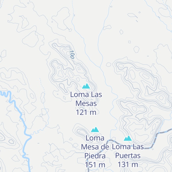Map of Loma Las Mesas