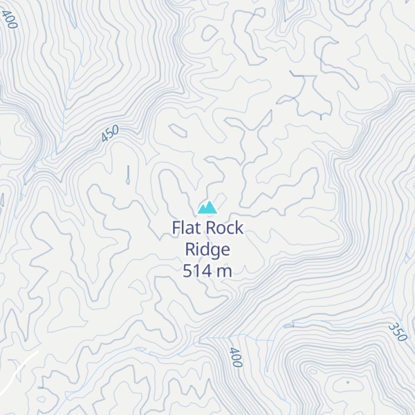 Map of Flat Rock Ridge