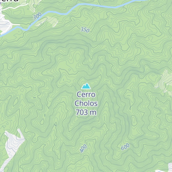 Map of Cerro Cholos