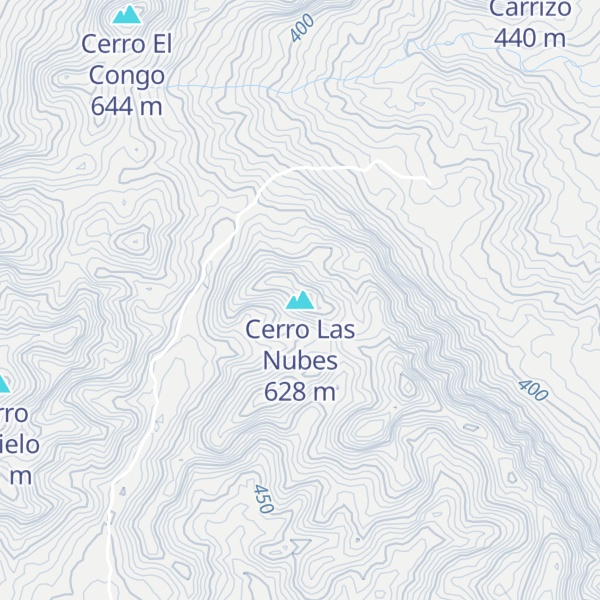Map of Cerro Las Nubes