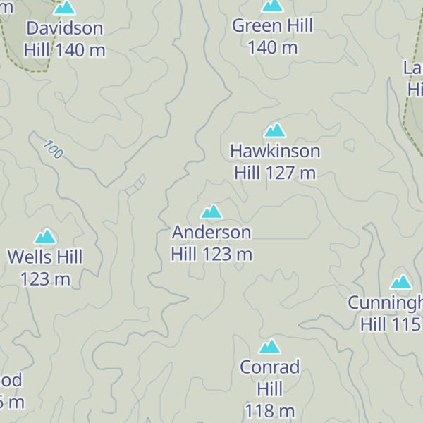 Map of Anderson Hill