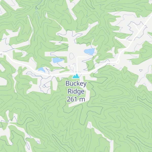 Map of Buckey Ridge
