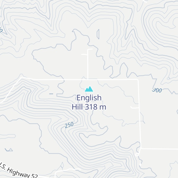 Map of English Hill