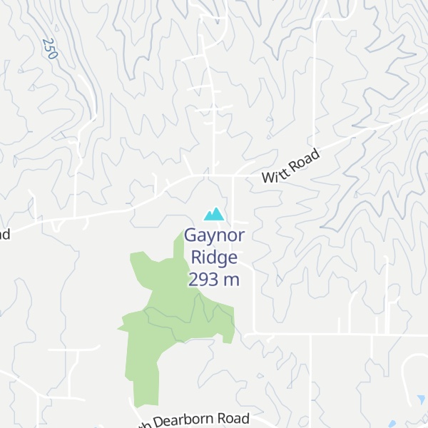 Map of Gaynor Ridge