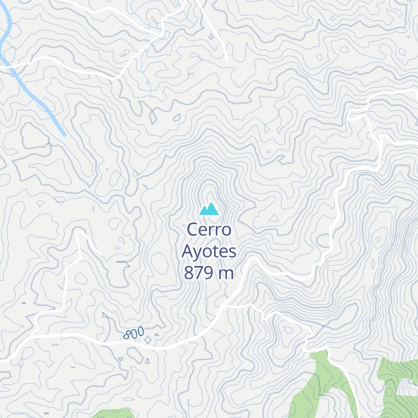 Map of Cerro Ayotes