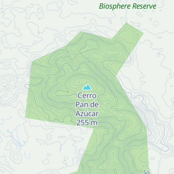 Map of Cerro Pan de Azúcar