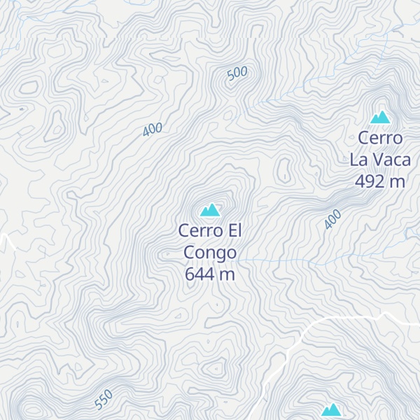 Map of Cerro El Congo