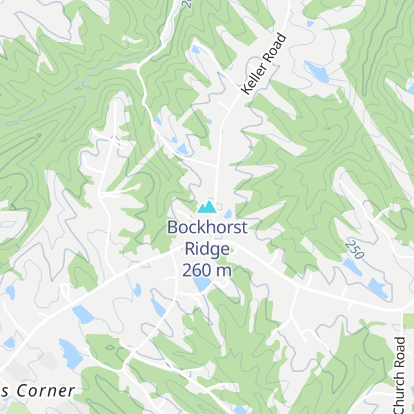 Map of Bockhorst Ridge
