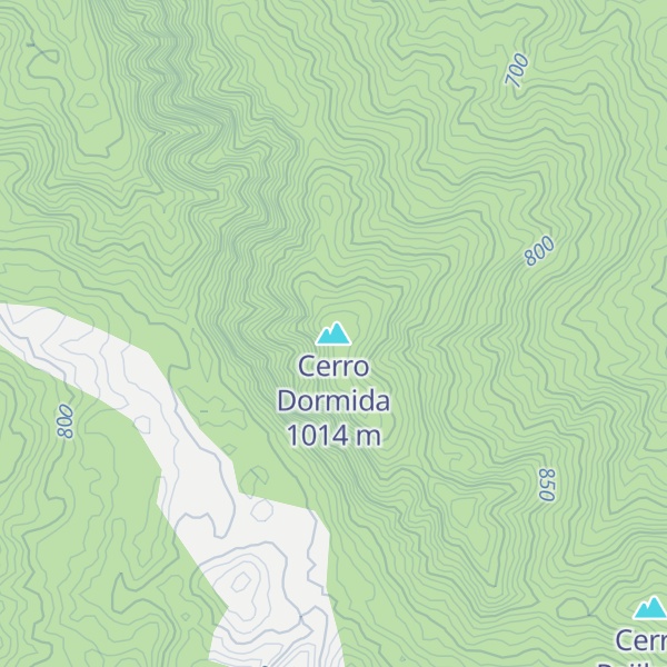 Map of Cerro Dormida