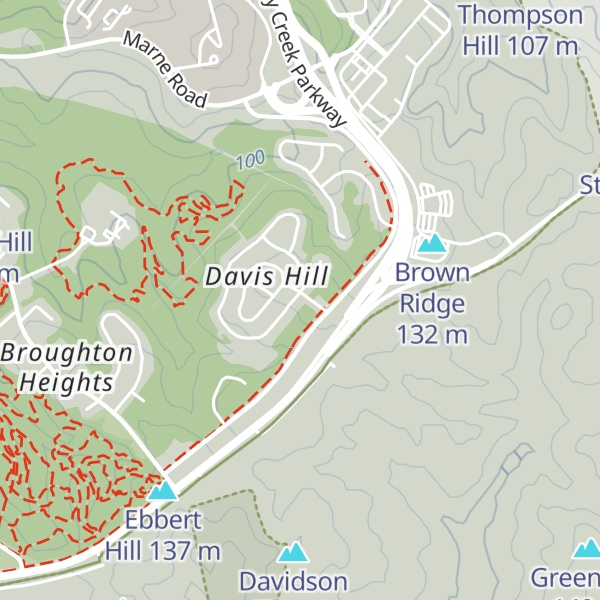 Map of Davis Hill