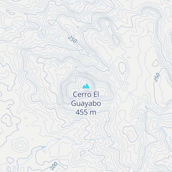 Map of Cerro El Guayabo