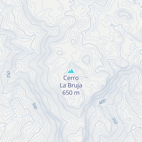 Map of Cerro La Bruja